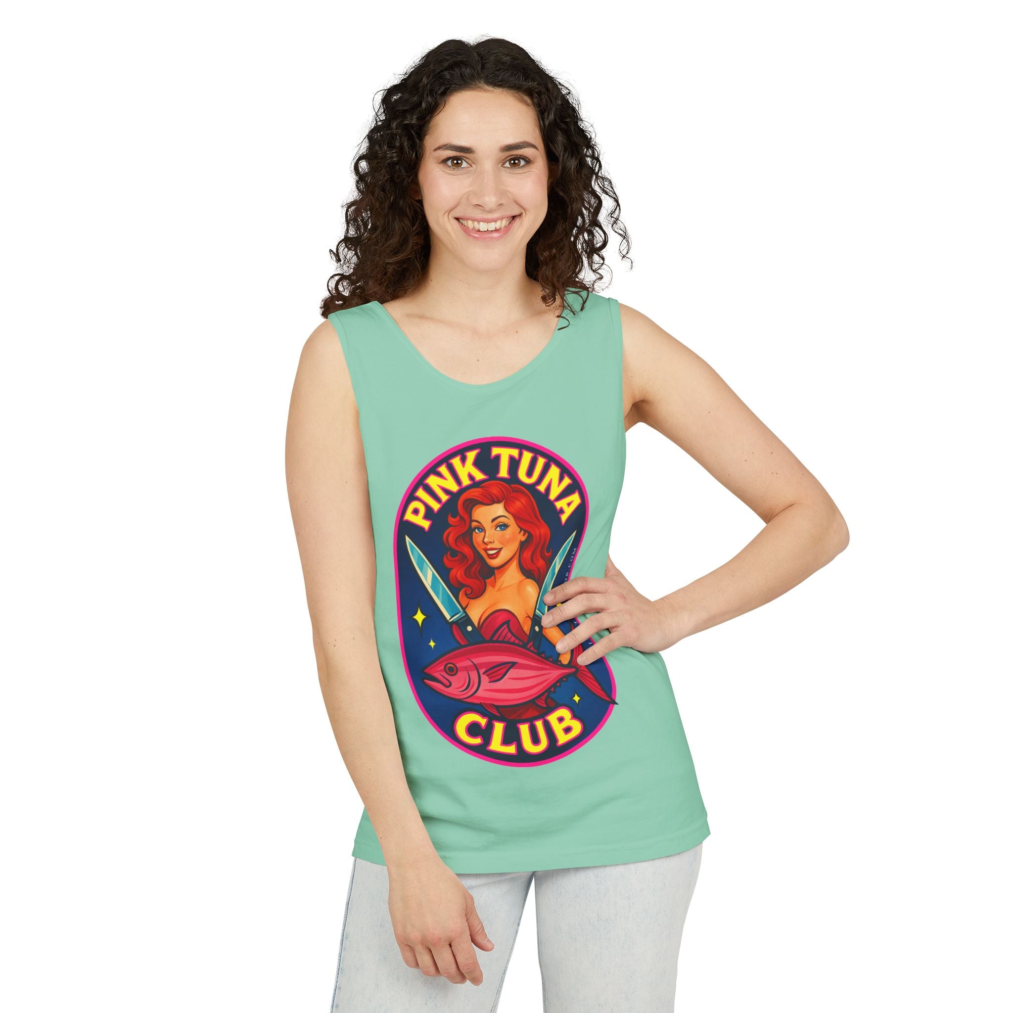 Pink Tuna Club Tank Top Unisex