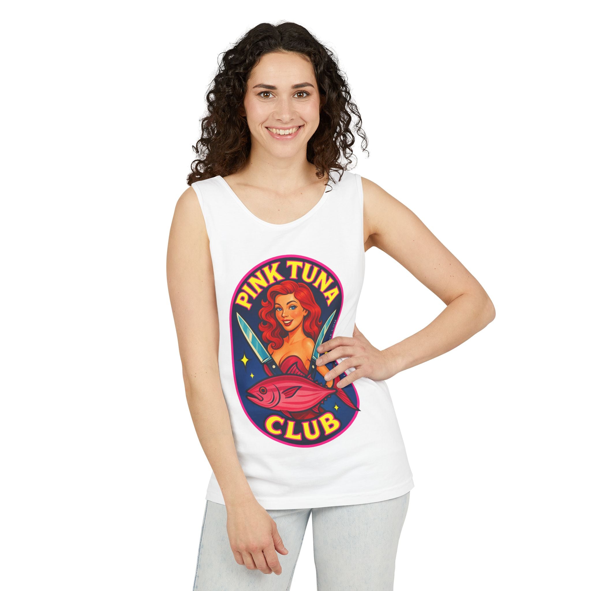 Pink Tuna Club Tank Top Unisex