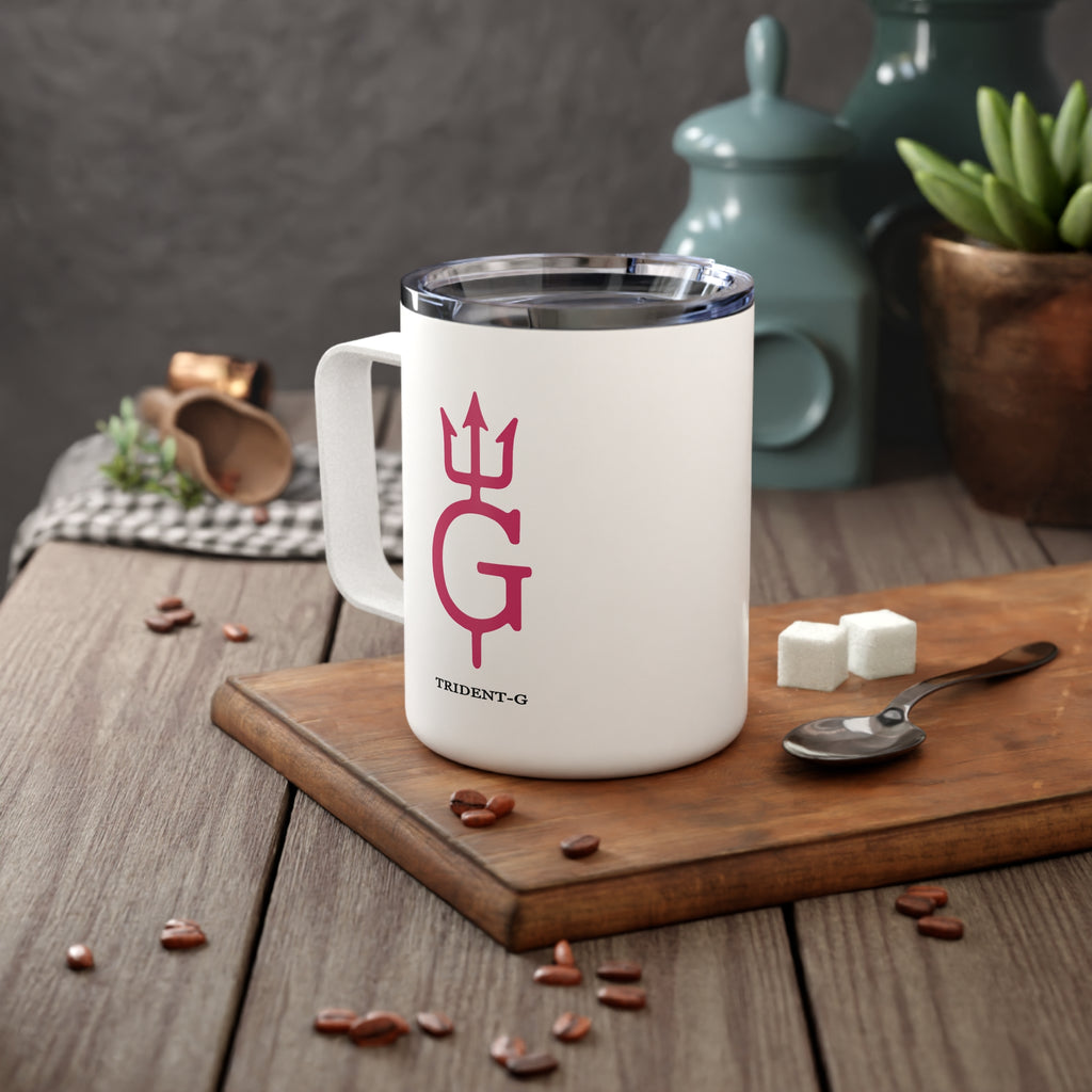 10oz Insulated Coffee Mug — Pink Tuna Club/Trident-G