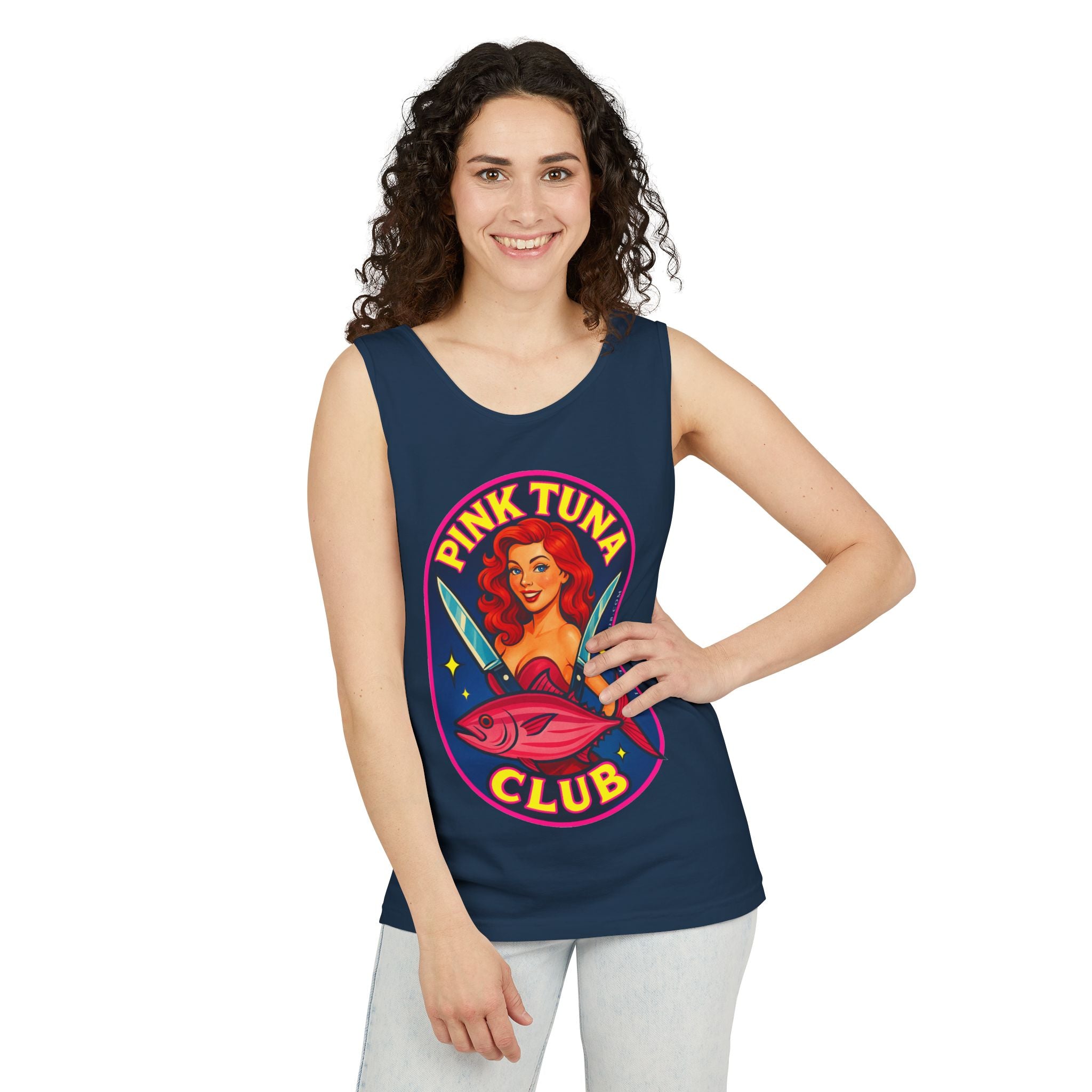 Pink Tuna Club Tank Top Unisex