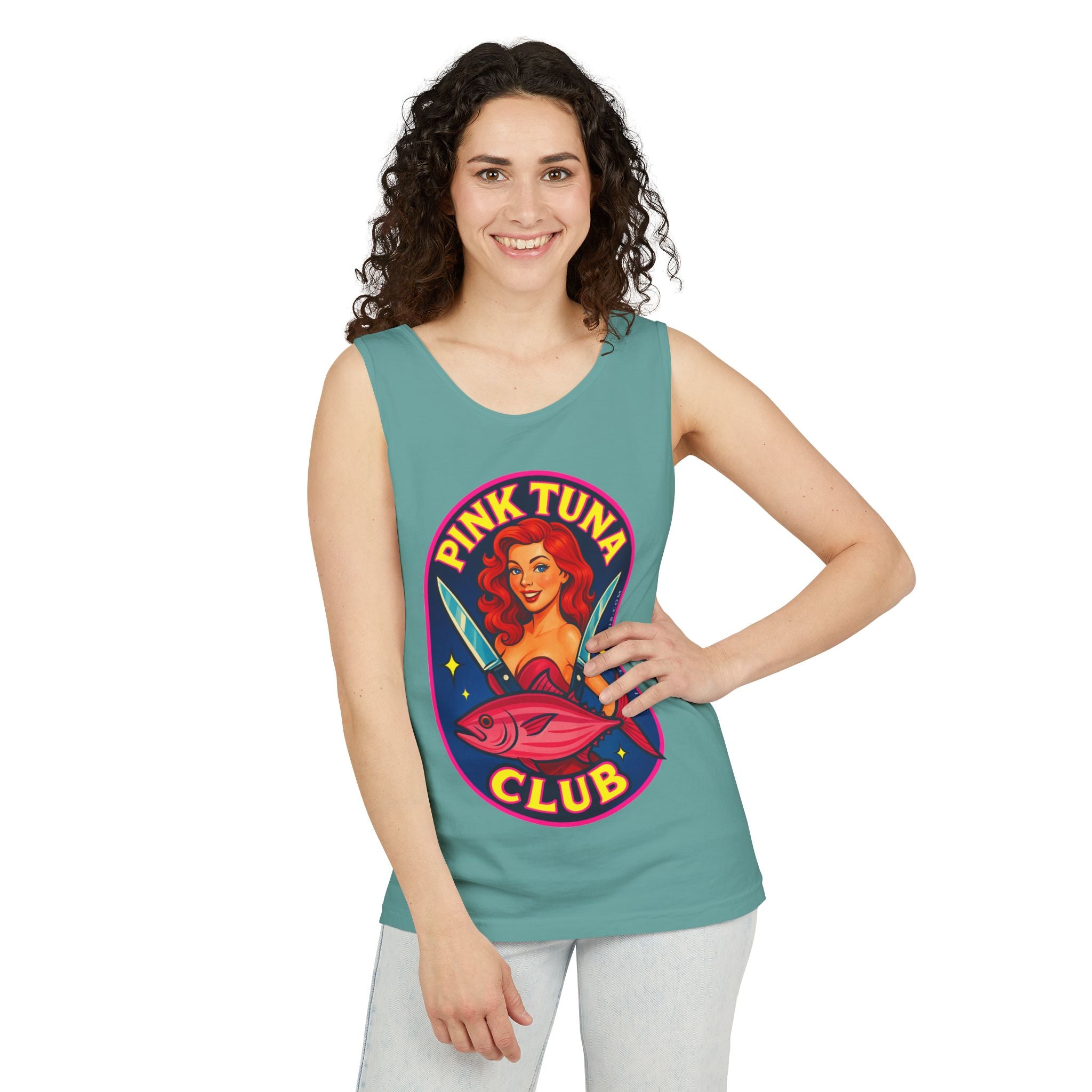 Pink Tuna Club Tank Top Unisex