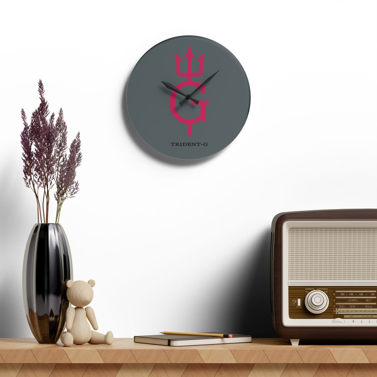 Pink Tuna Club / Trident-G Acrylic Wall Clock