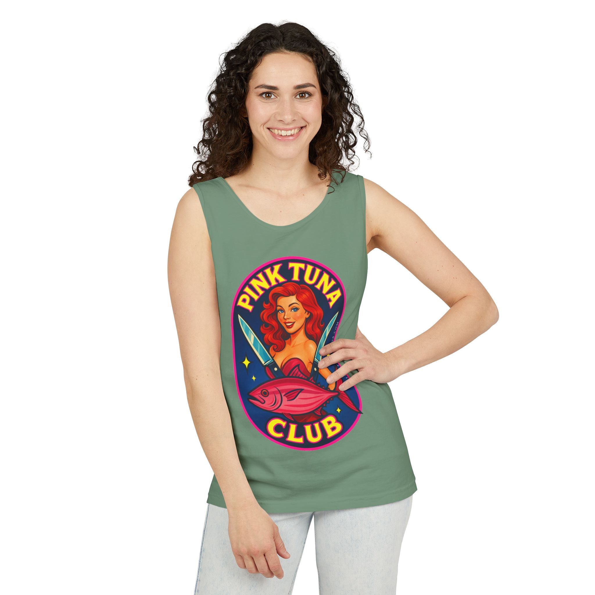 Pink Tuna Club Tank Top Unisex