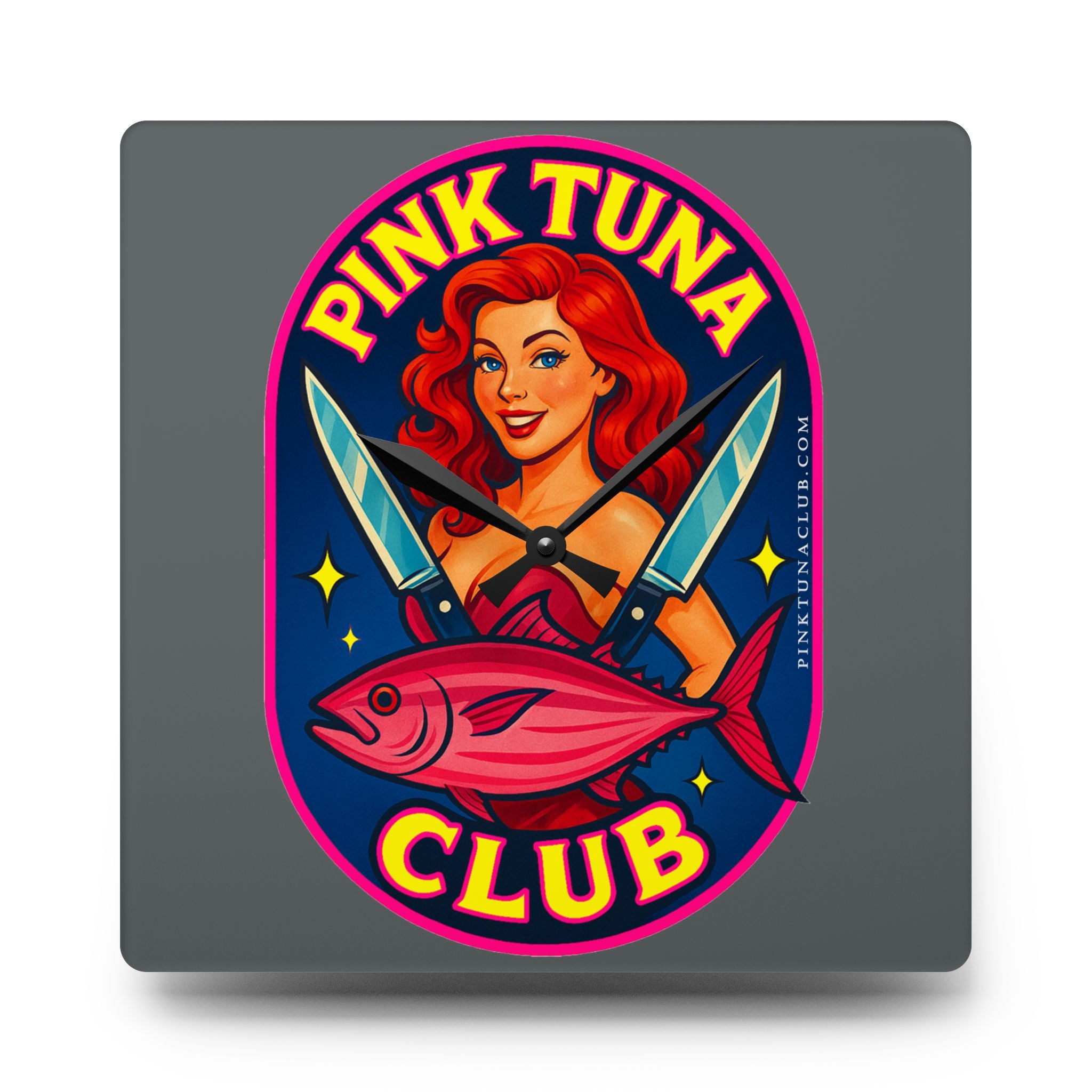 Pink Tuna Club / Trident-G Acrylic Wall Clock